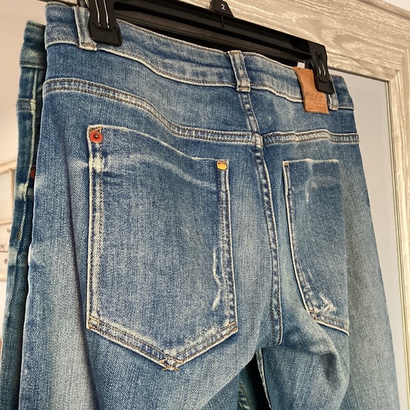 Zara low-rise relaxed fit stretch ripped Z1975 jeans - Picture 15 of 16